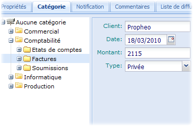 Propriétés d'un document